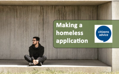 Making a homeless application